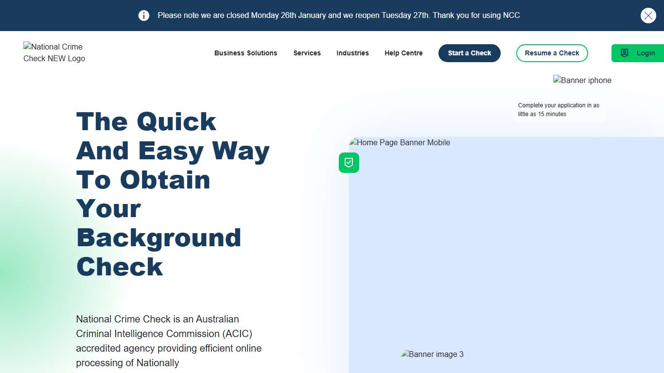 Home National Crime Check